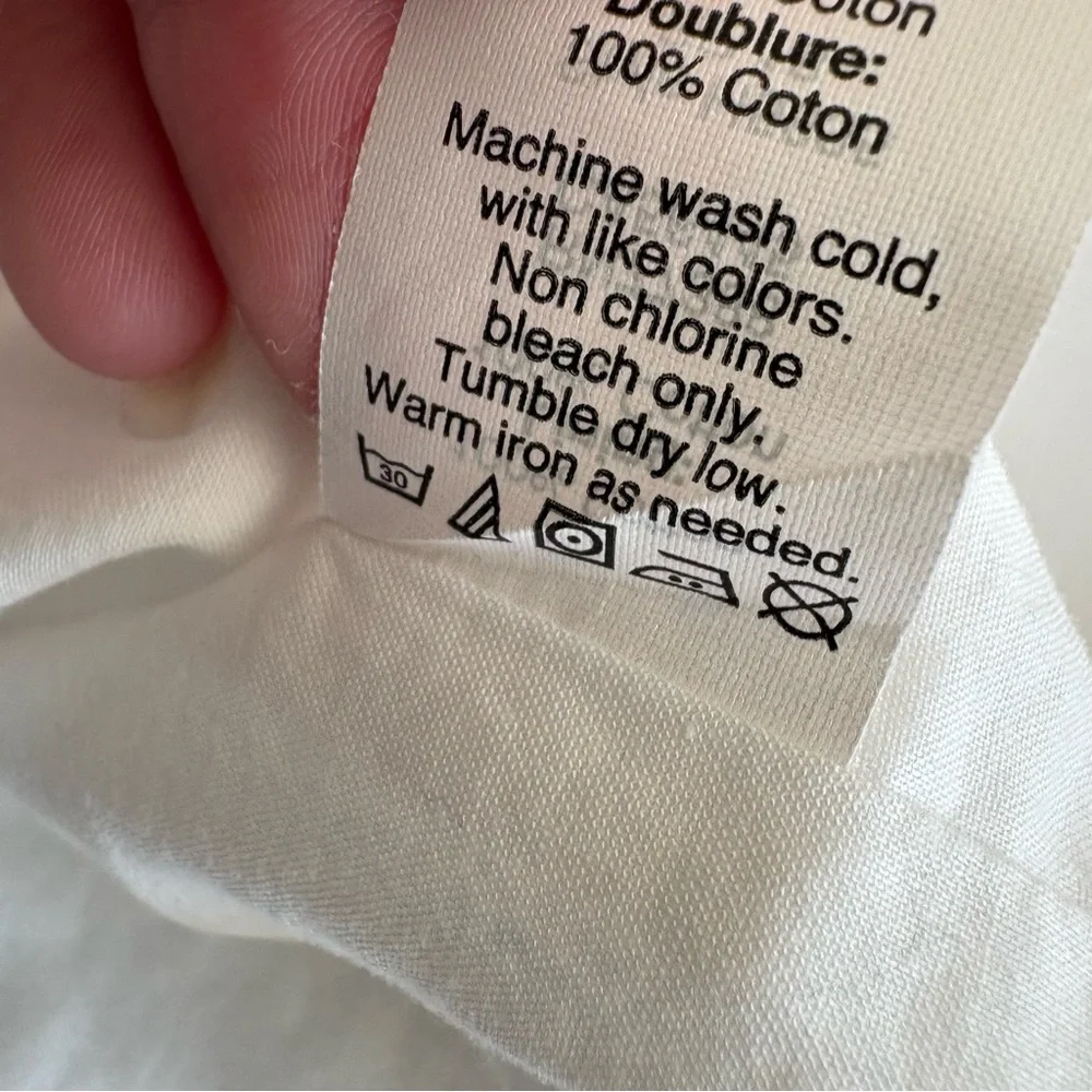 J. Crew Ruffle shoulder A line dress white size 0 100% cotton